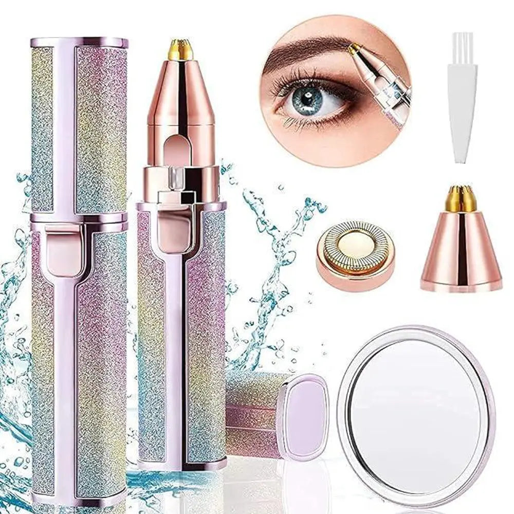 2 in 1 Facial Hair Remover Eyebrow Trimmer Rechargeable